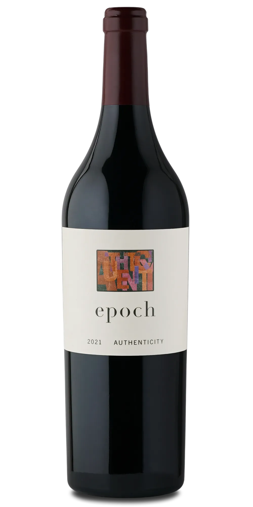 Bottle of 2021 Epoch Authenticity